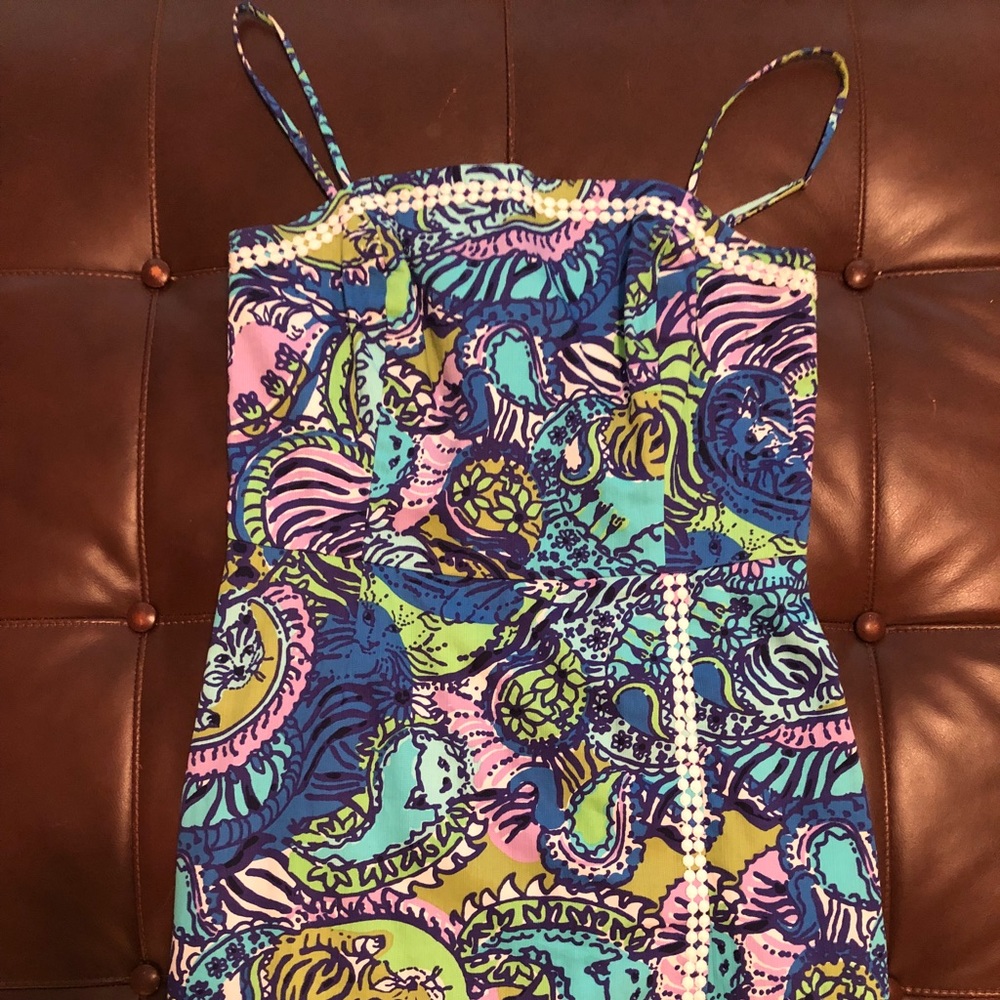 Lilly Pulitzer Multi Cattitude Jesse Skort Romper